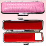 カラー とかげ革ケース 10.5mm用　ピンク